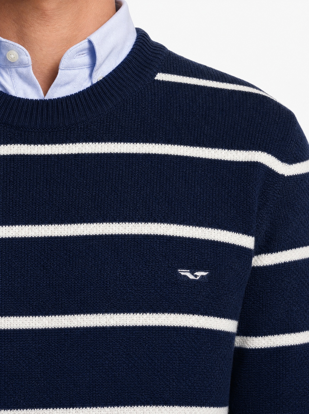Tricot en maille rayée ( Col rond ) - JS OXFORD