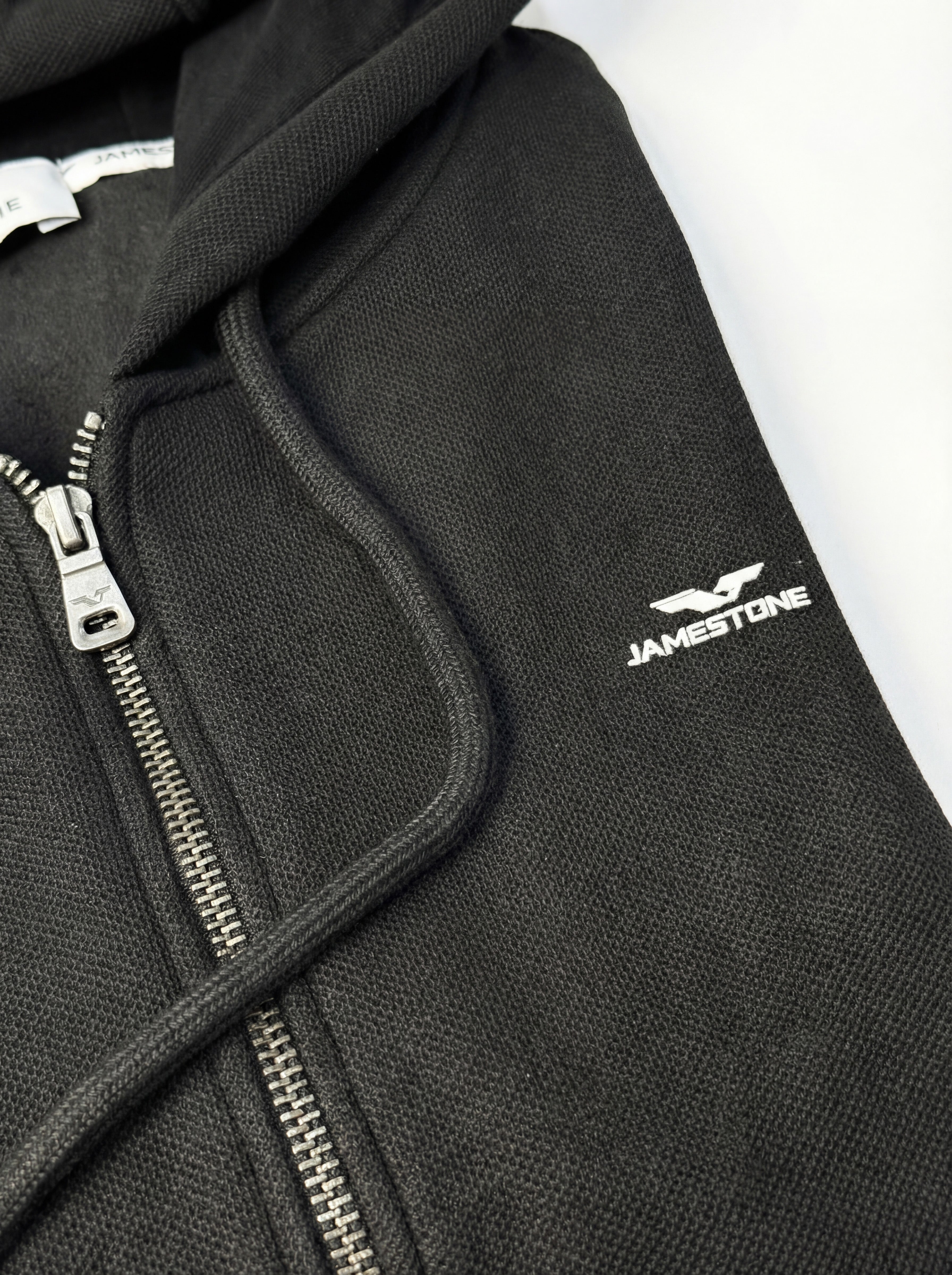 Hoodie zippé en piqué doublé polaire - JS Arctic