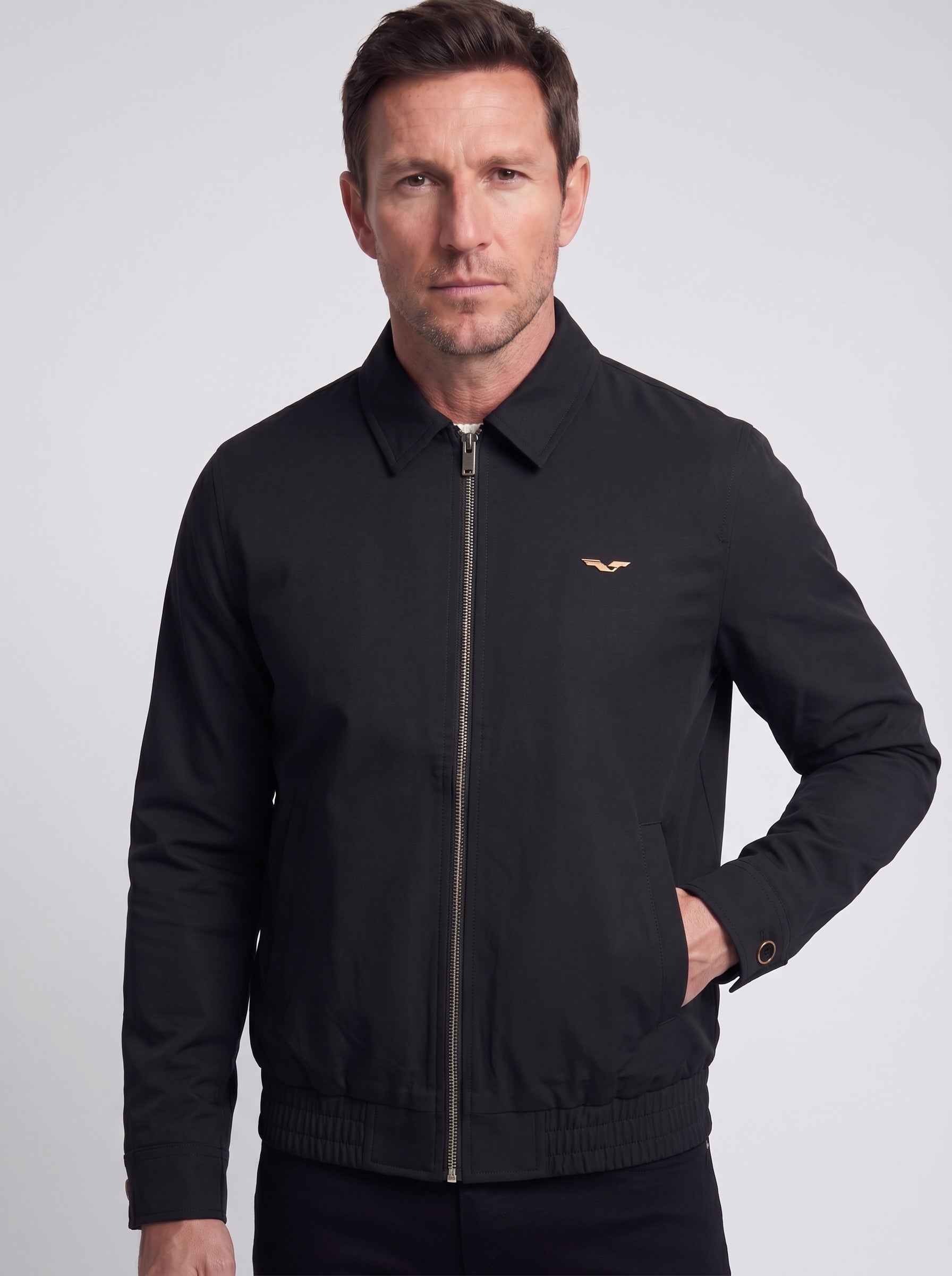 Jacket Zip Jamestone - JS Fairmont Black