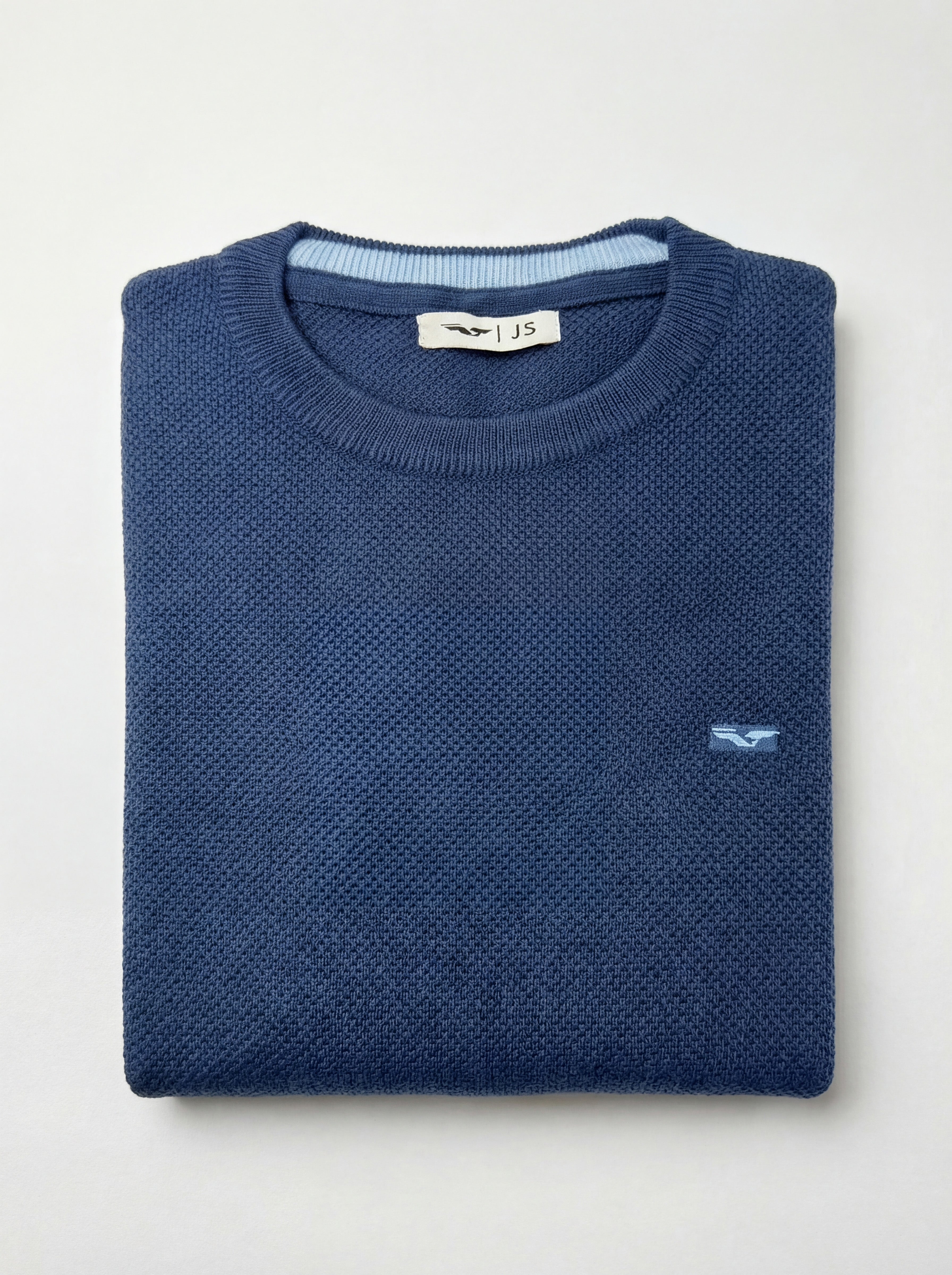 Tricot maille piquée 100% coton (Col rond) - JS Kingsley