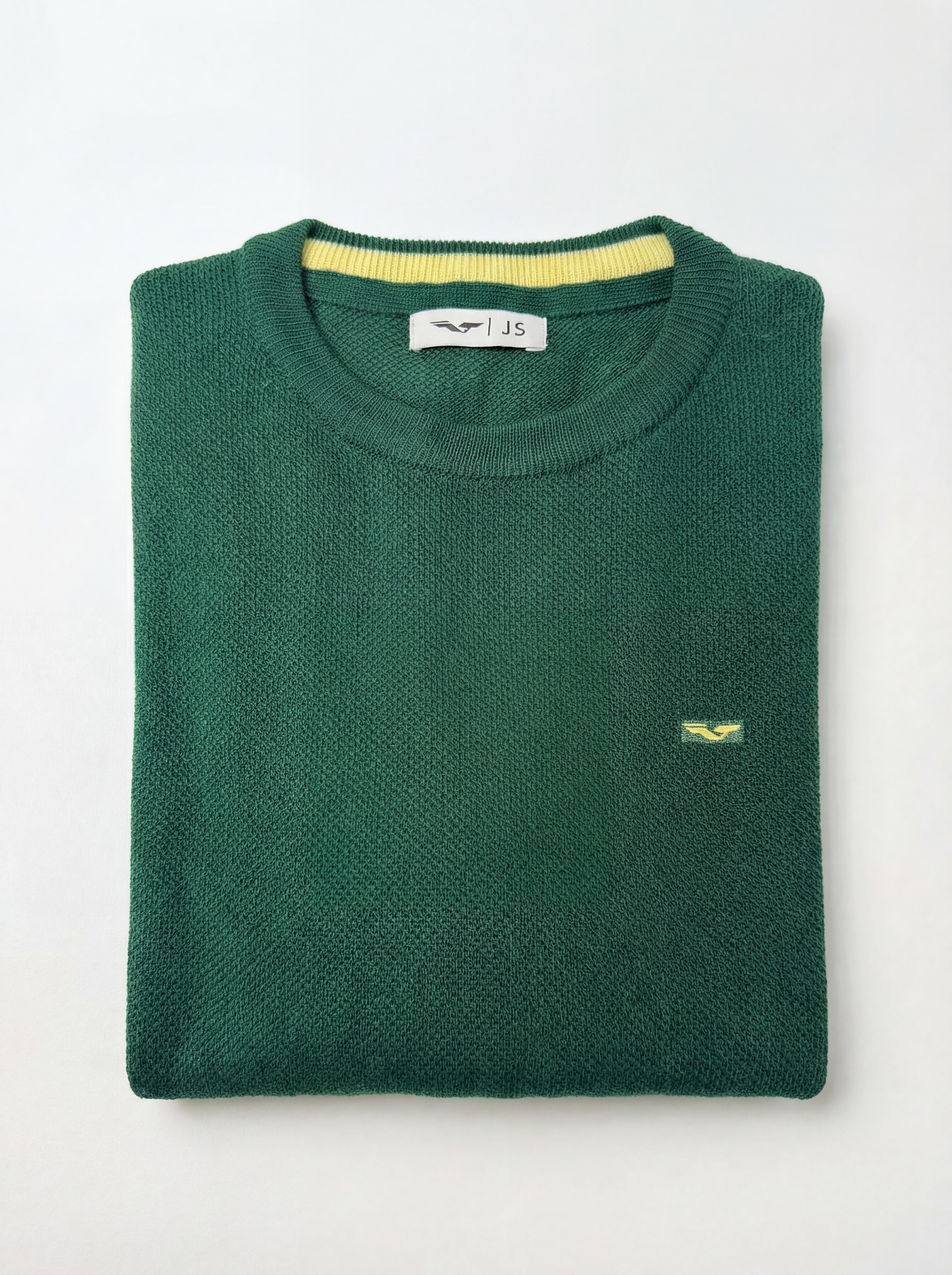 Tricot maille piquée 100% coton (Col rond) - JS Kingsley