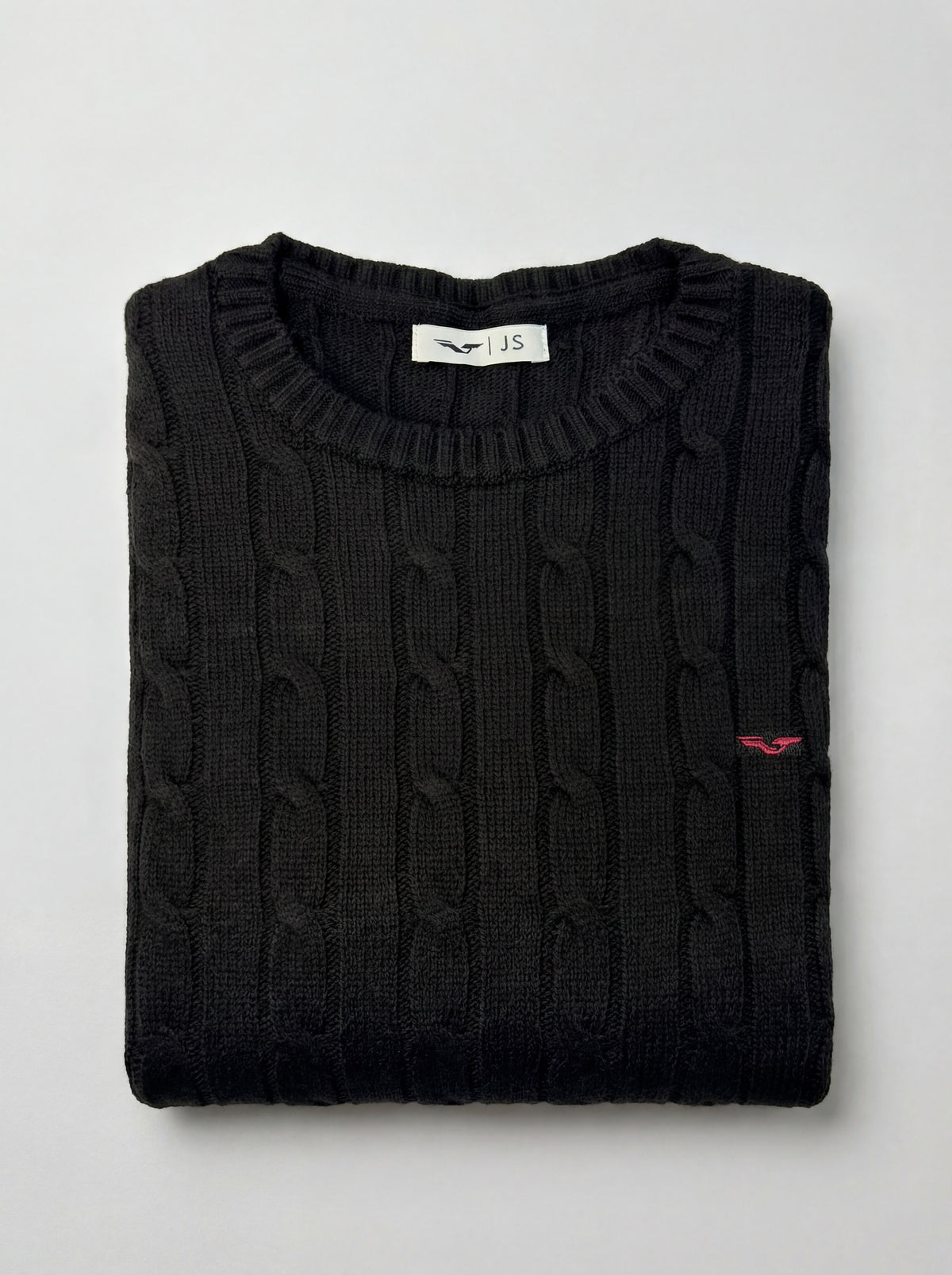 Tricot maille Torsadé 100% coton (Col rond) - JS Winchester