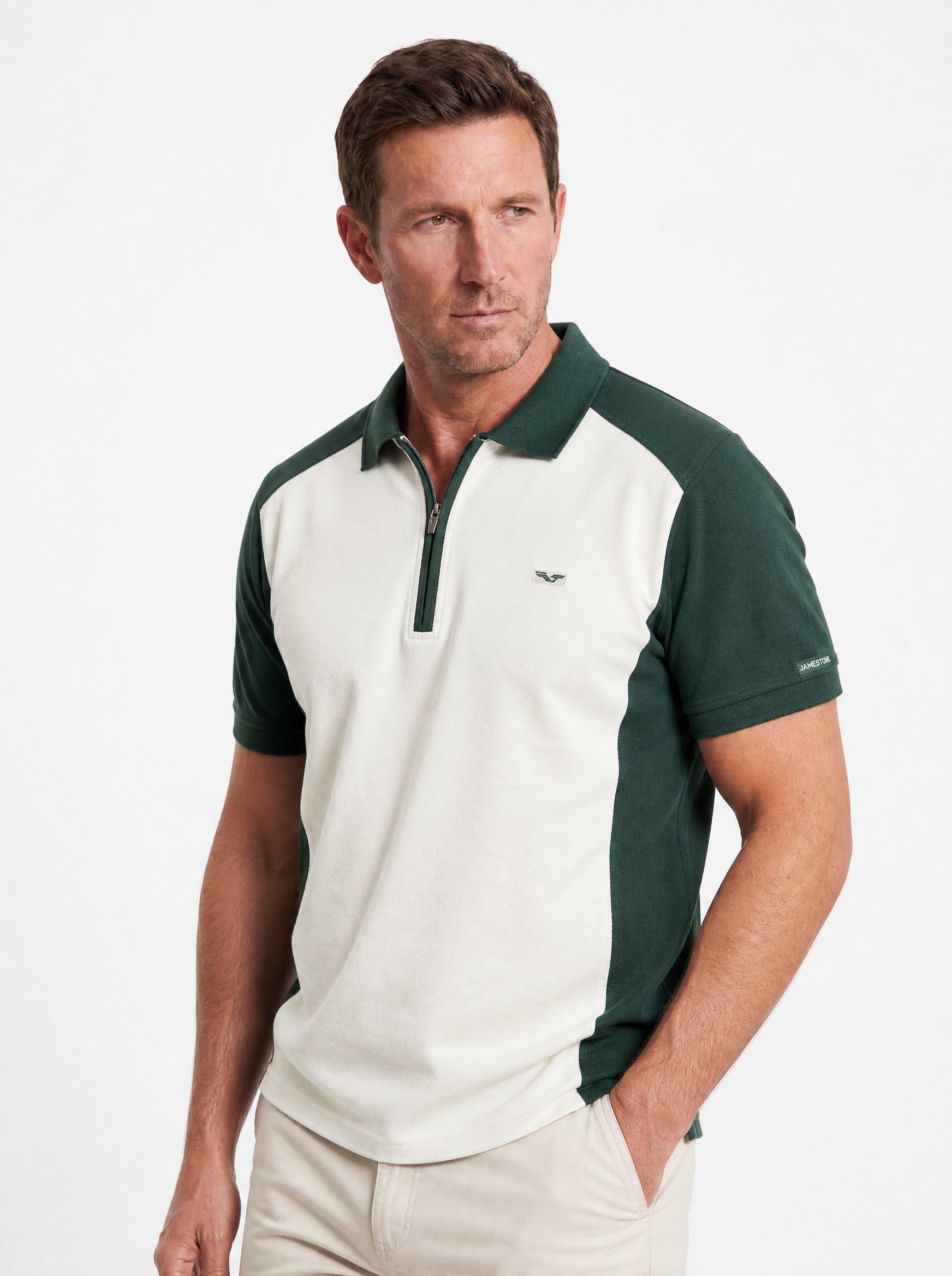 Polo demi-zip JS Capri