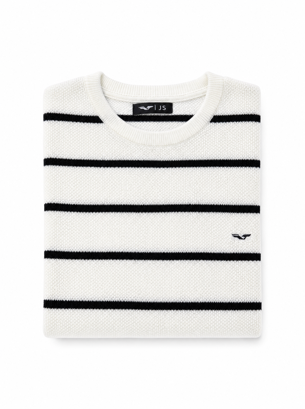 Tricot en maille rayée ( Col rond ) - JS OXFORD