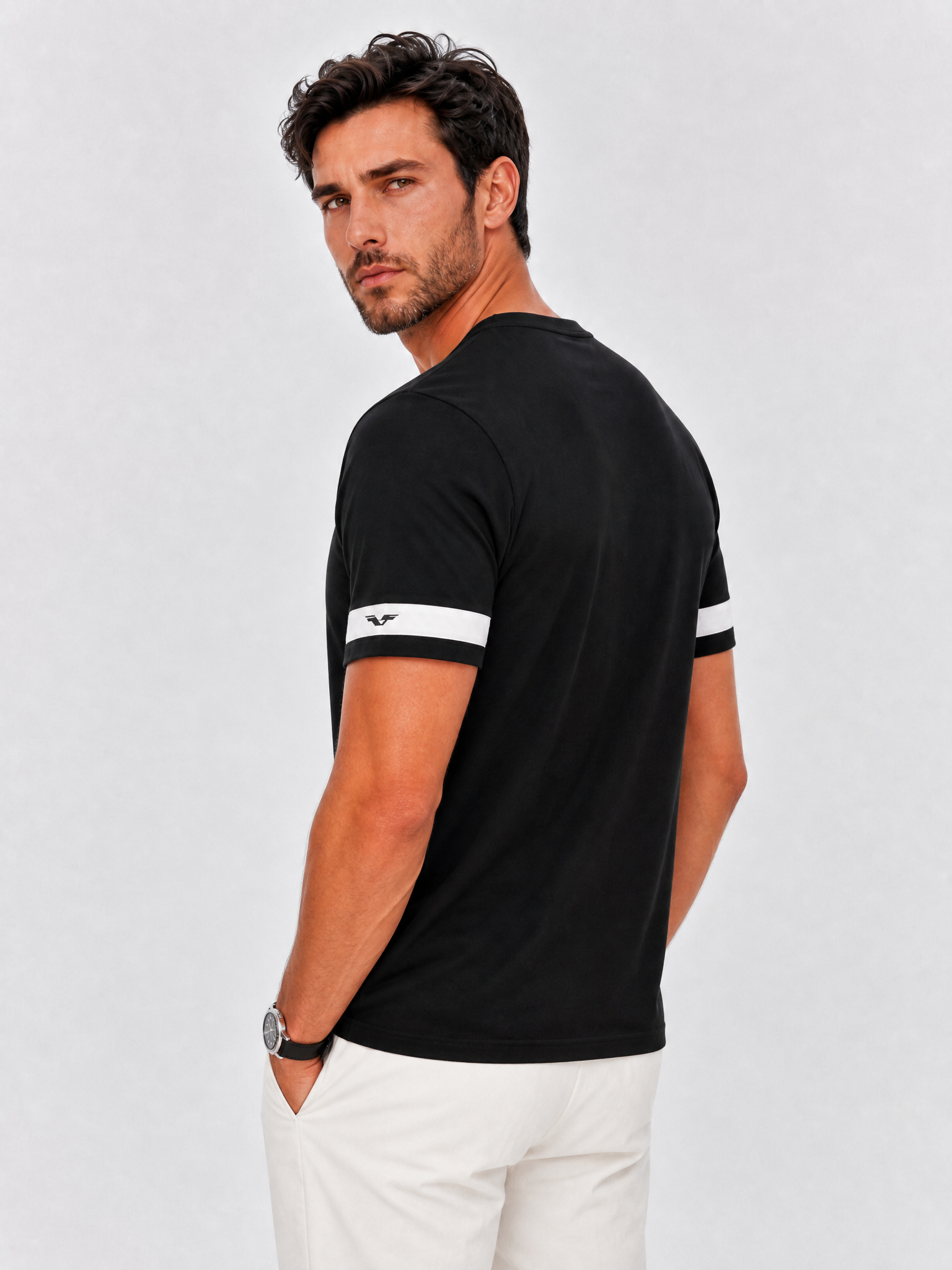 Ensemble - T-shirt JS Signature + Pantalon En Lin + Mule 100 % Daim (-15%)