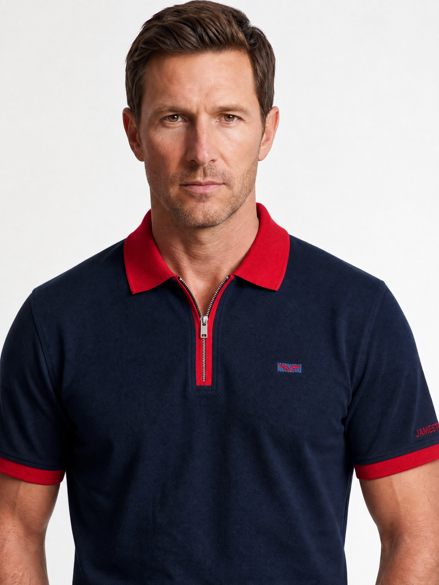 Polo Demi-zip - JS Cambridge