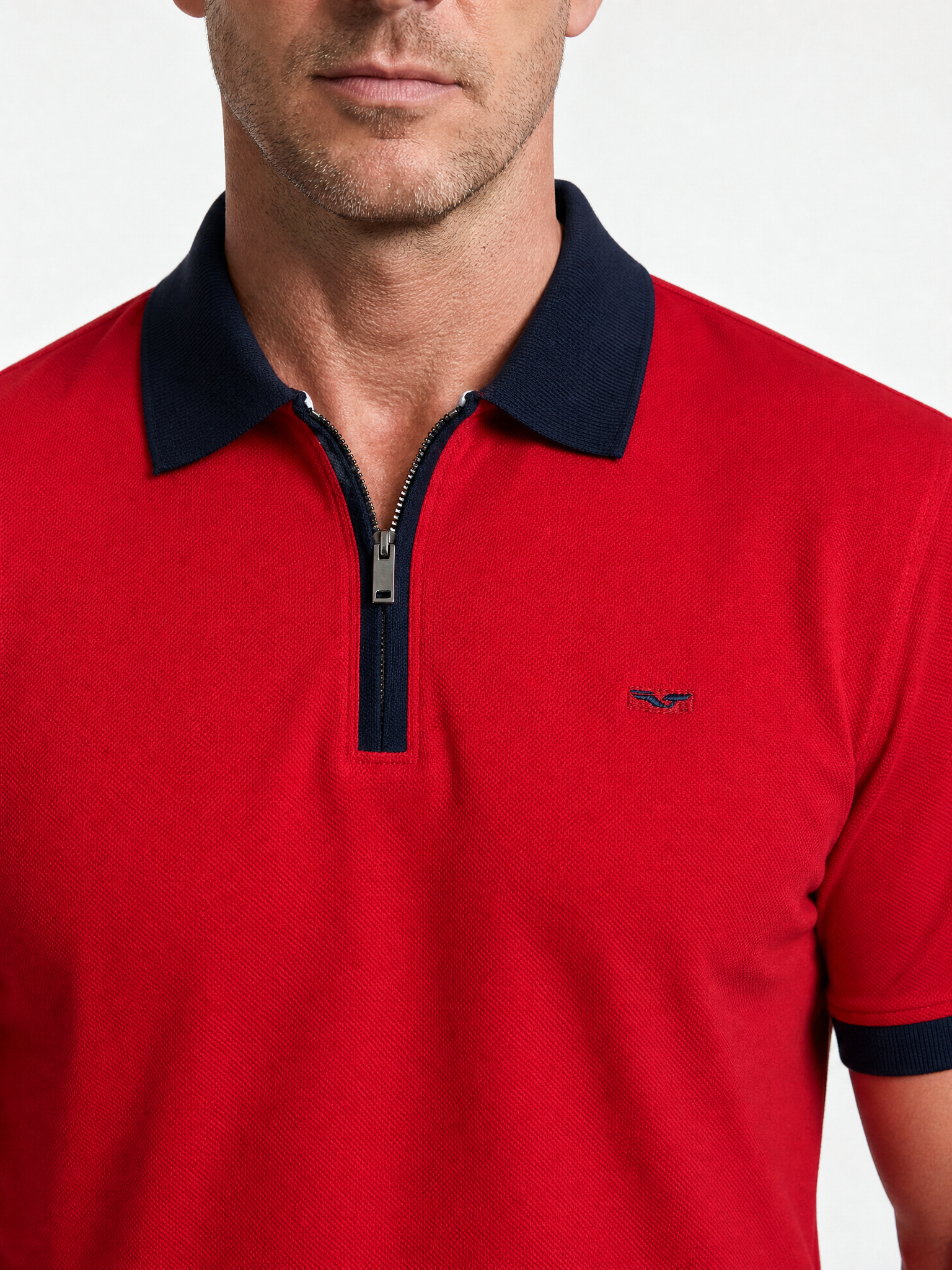 Polo Demi-zip - JS Cambridge