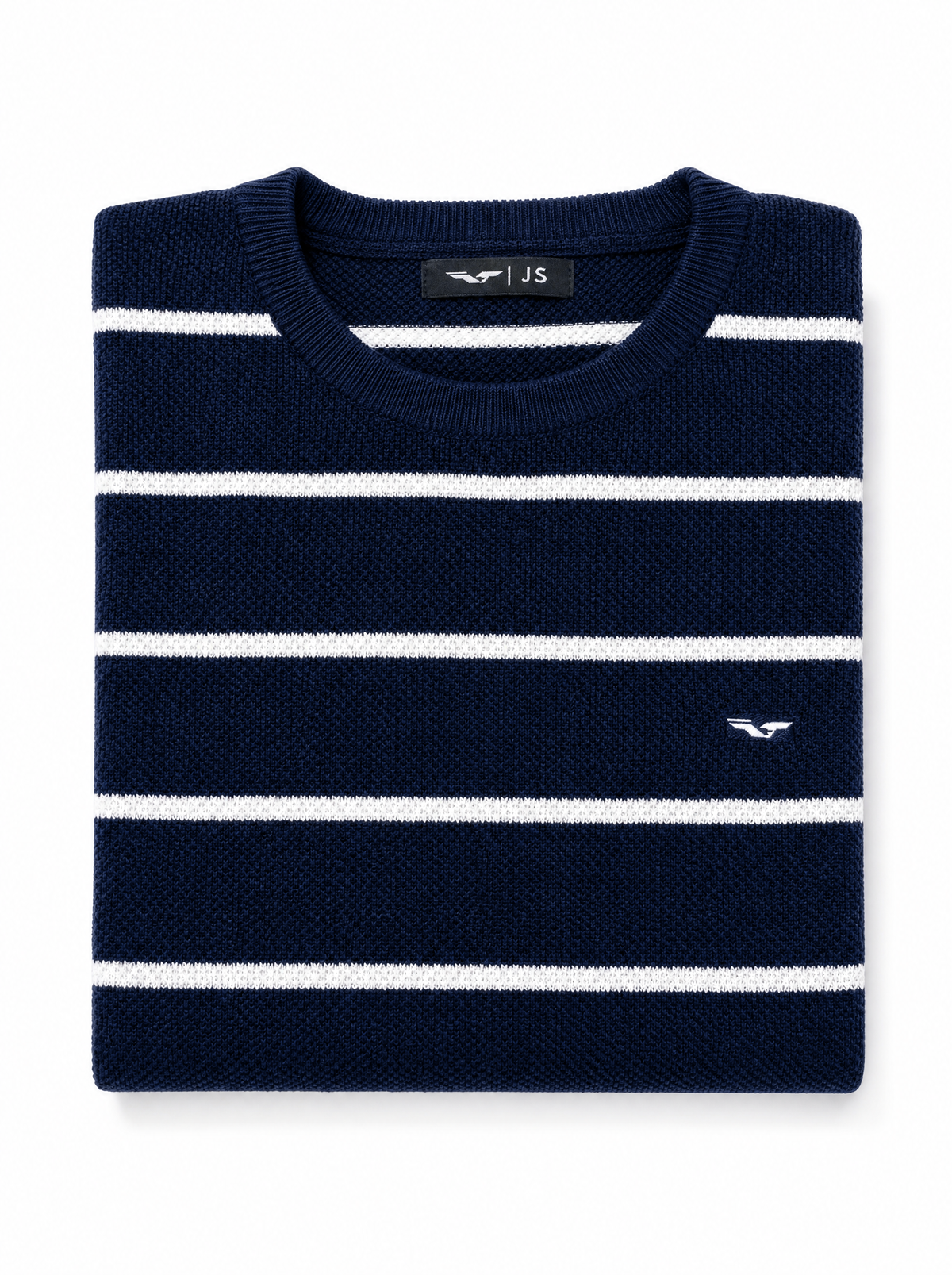 Tricot en maille rayée ( Col rond ) - JS OXFORD