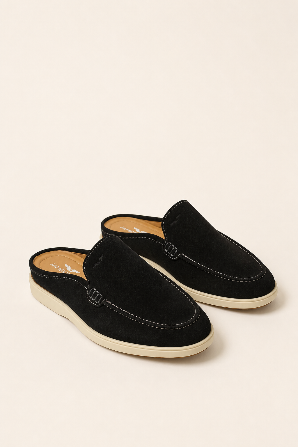Ensemble - T-shirt JS Signature + Pantalon En Lin + Mule 100 % Daim (-15%)