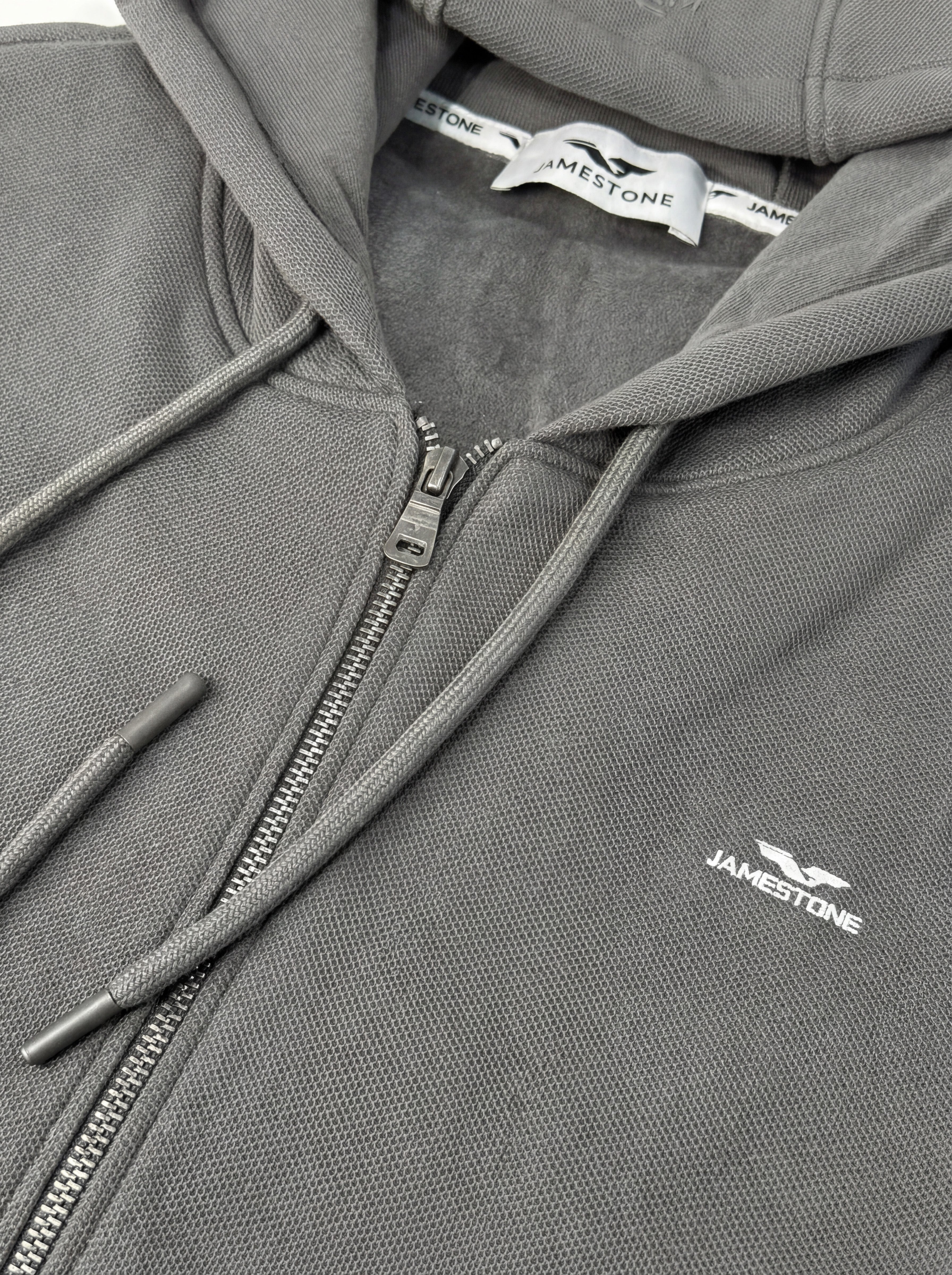 Hoodie zippé en piqué doublé polaire - JS Arctic
