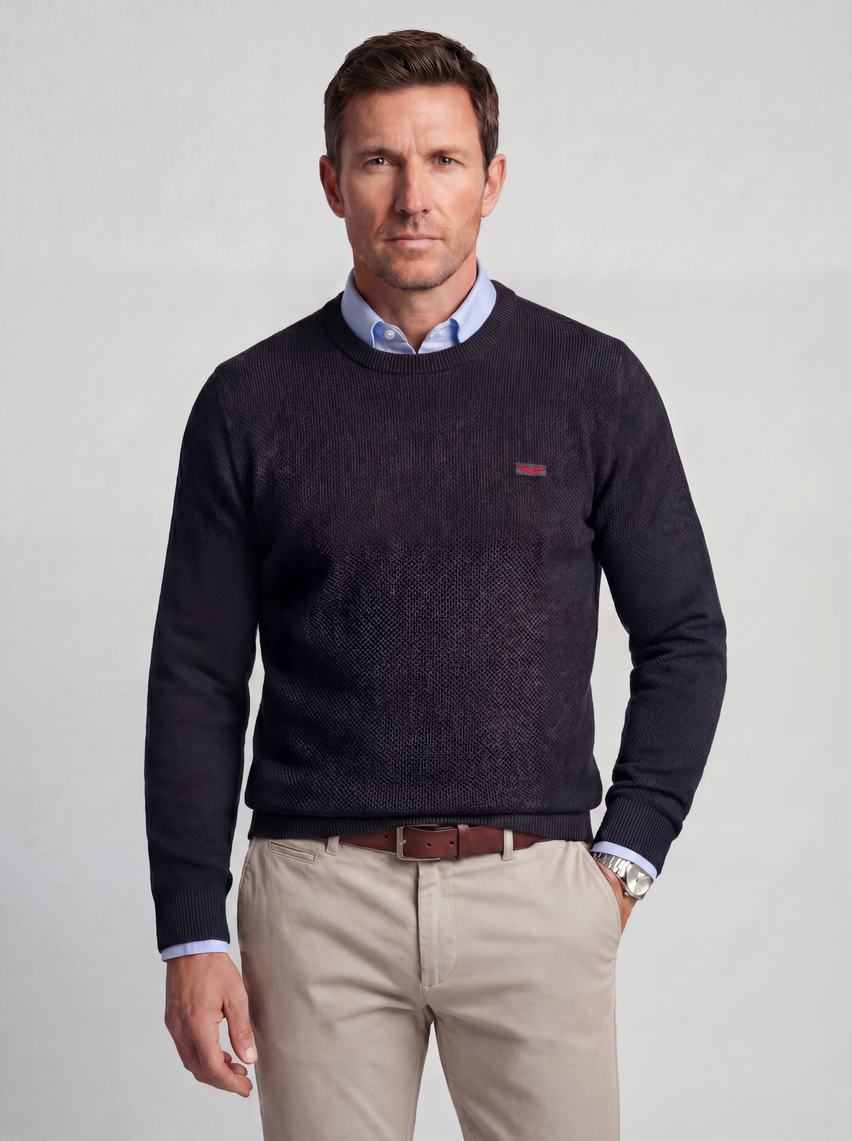 Tricot maille piquée 100% coton (Col rond) - JS Kingsley