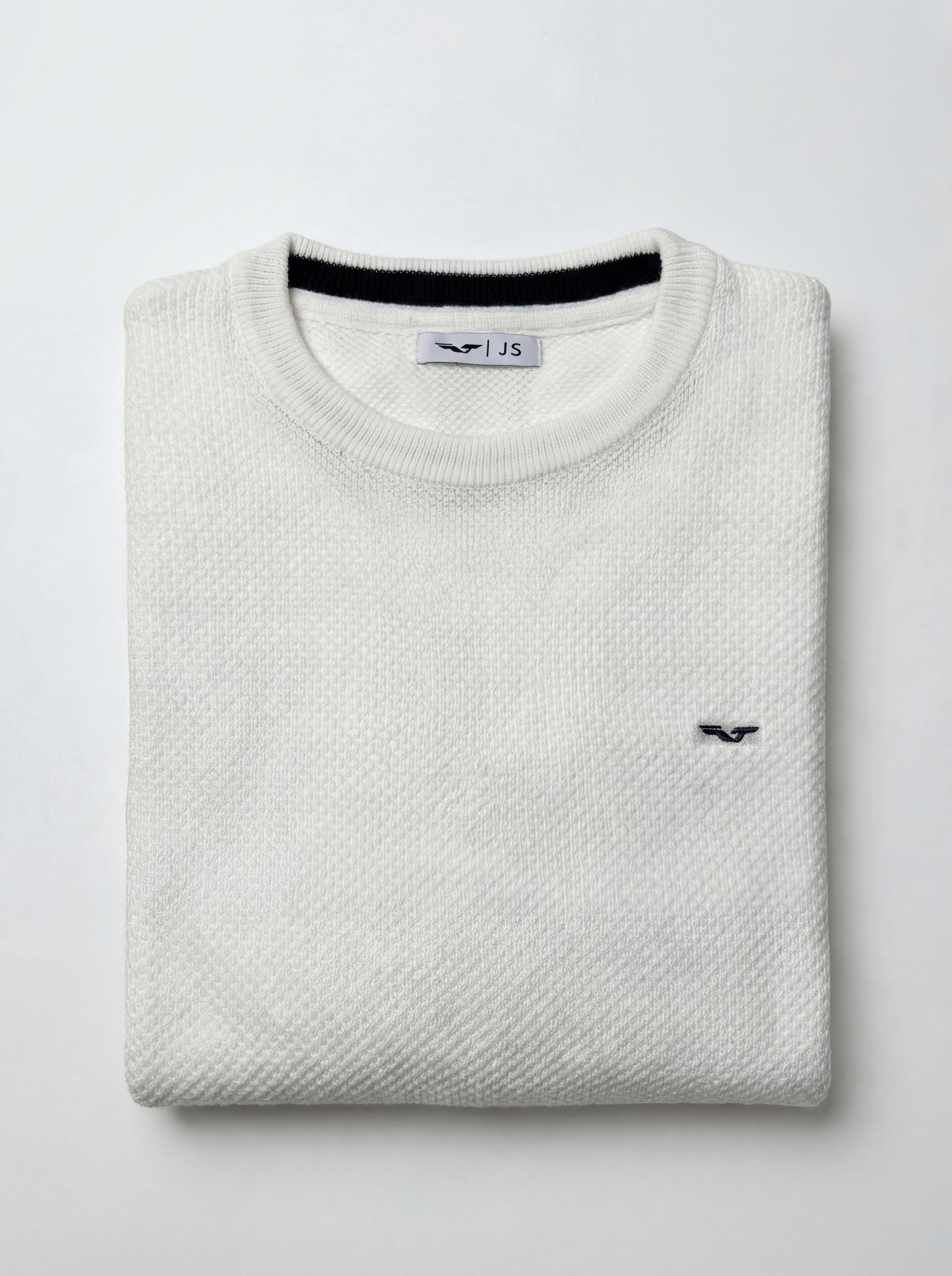 Tricot maille piquée 100% coton (Col rond) - JS Kingsley