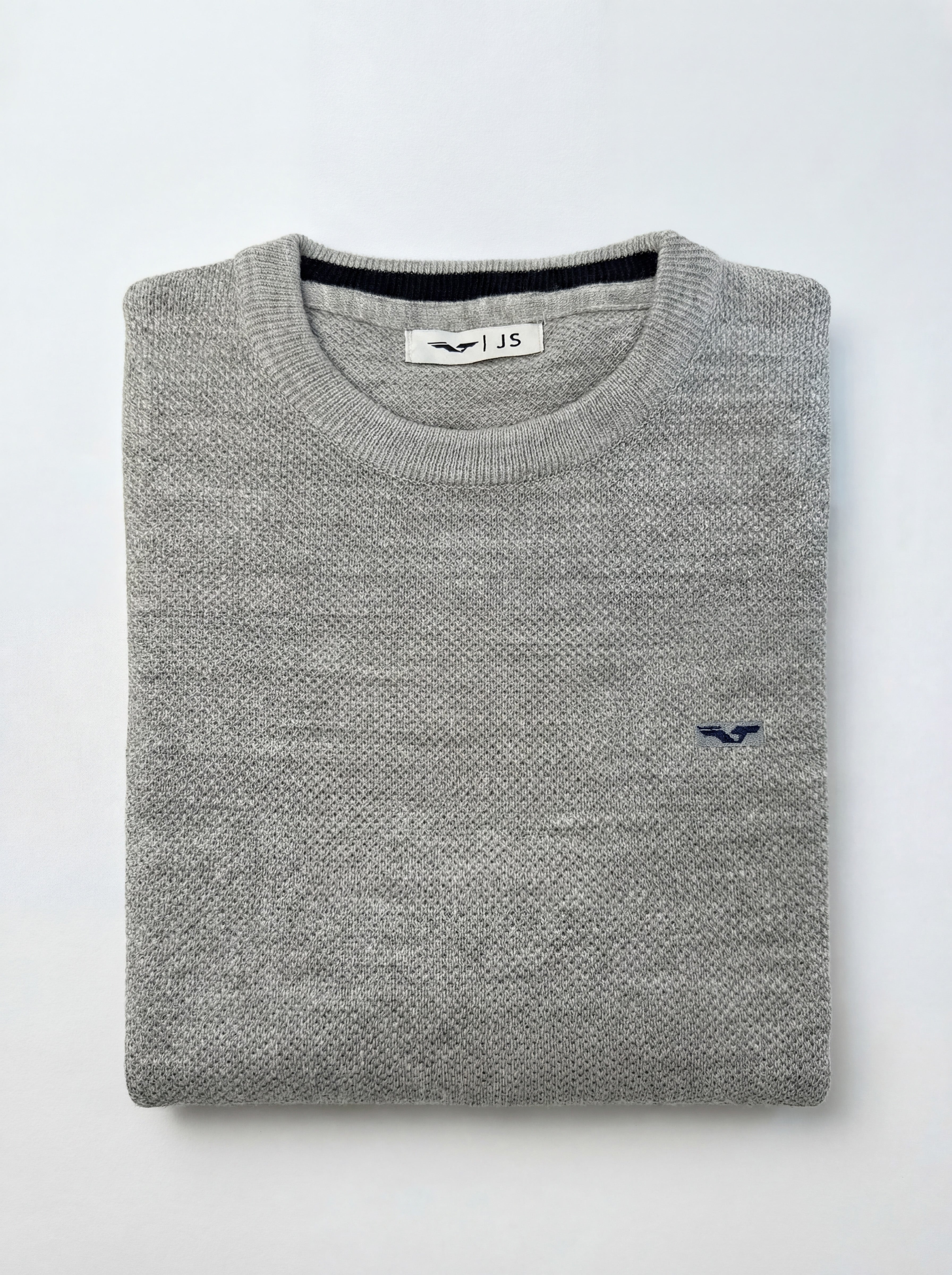 Tricot maille piquée 100% coton (Col rond) - JS Kingsley