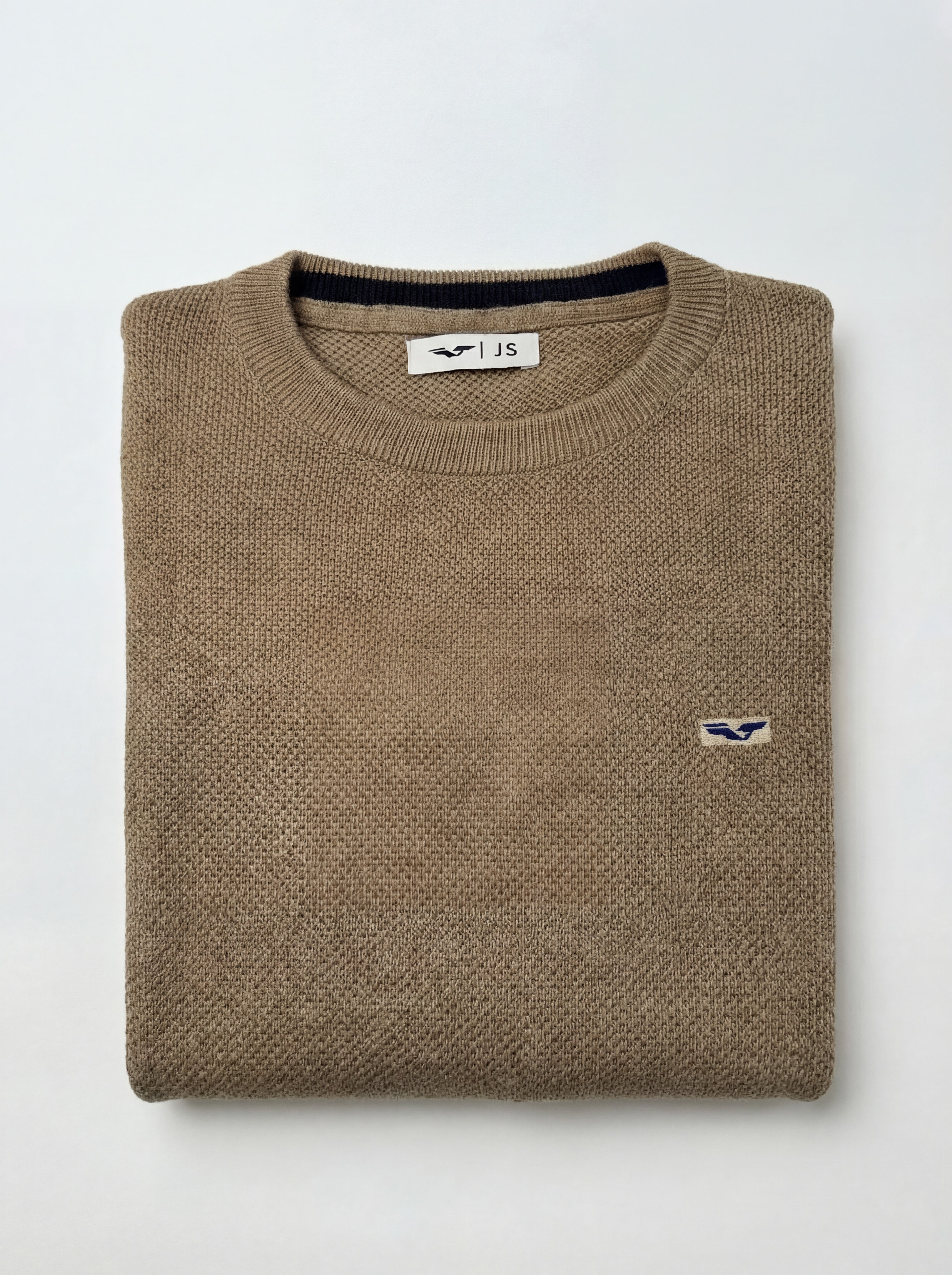 Tricot maille piquée 100% coton (Col rond) - JS Kingsley