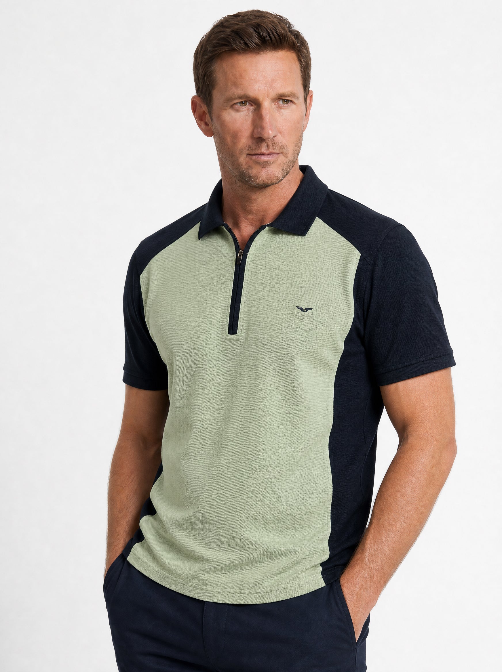 Polo demi-zip JS Capri