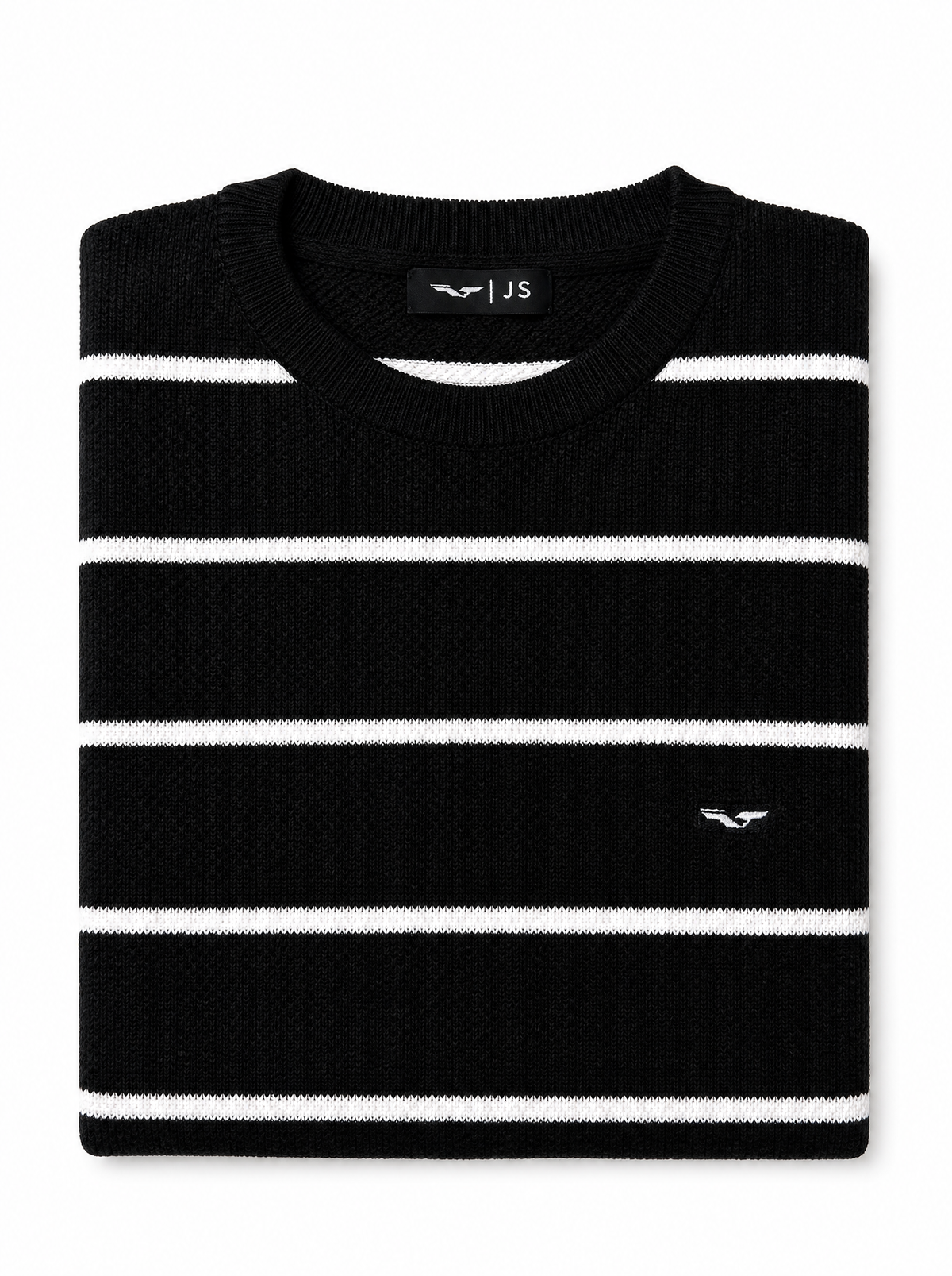 Tricot en maille rayée ( Col rond ) - JS OXFORD