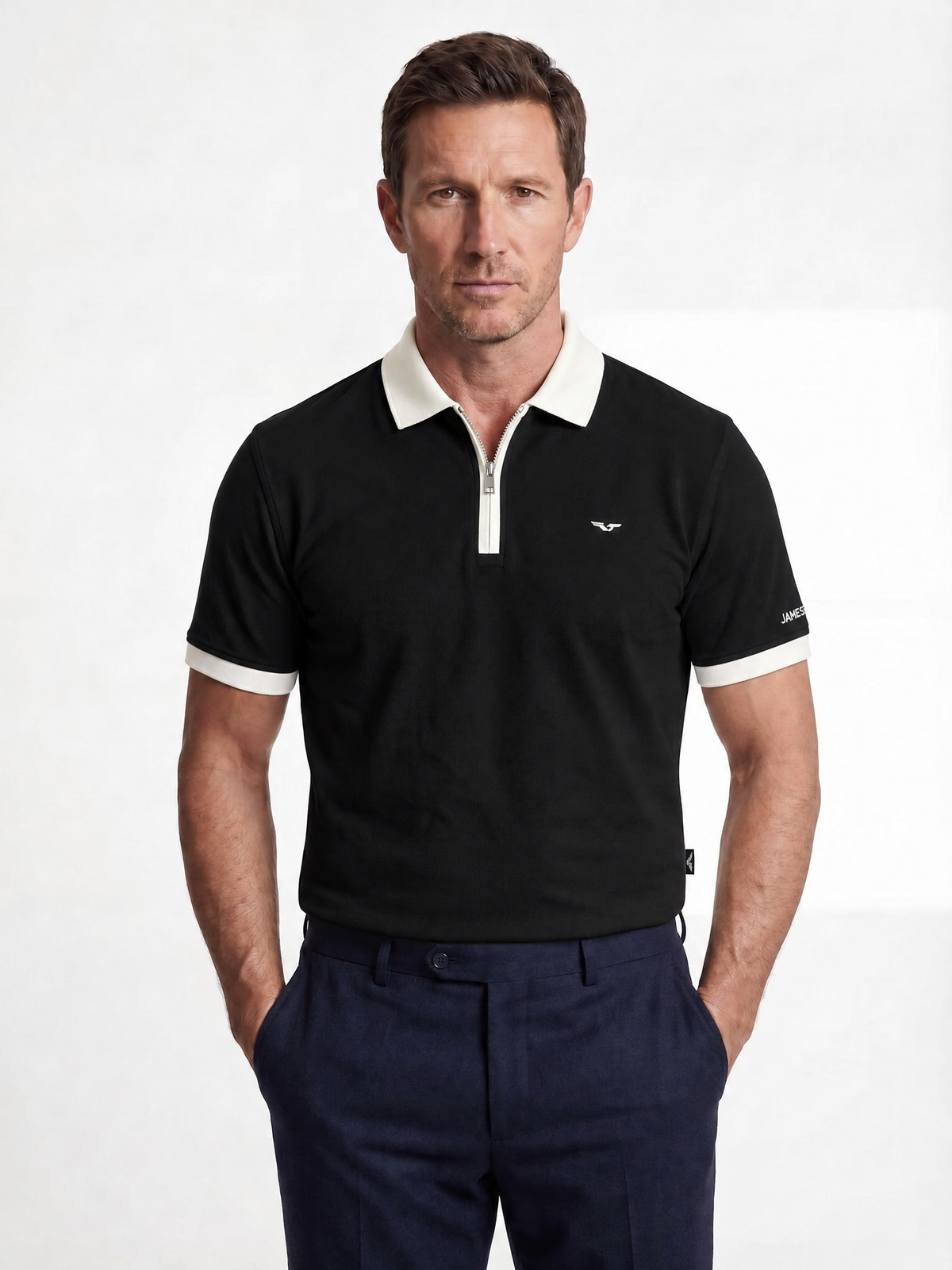 Polo Demi-zip - JS Cambridge