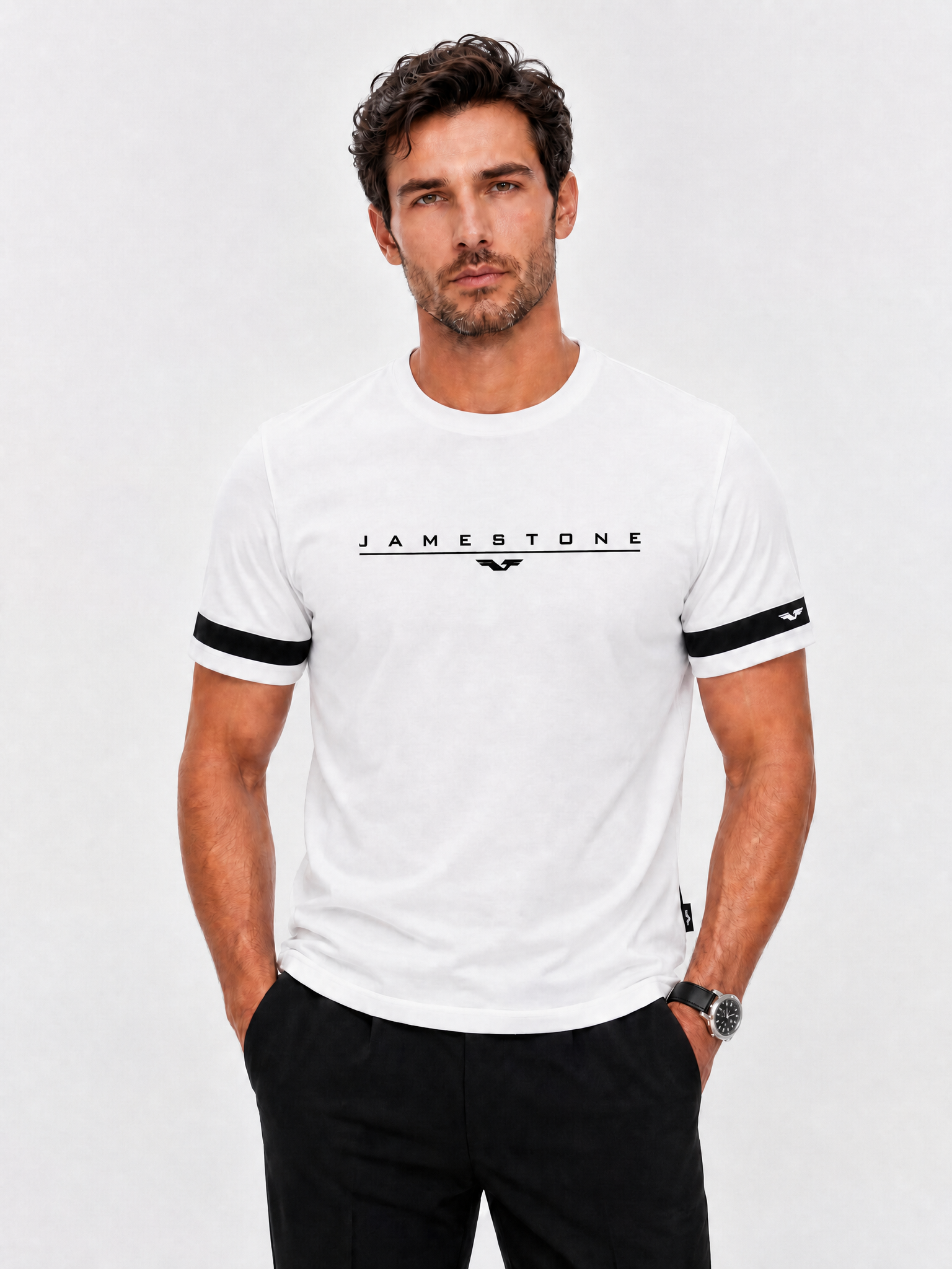 Ensemble - T-shirt JS Signature + Pantalon En Lin + Mule 100% Daim (-15%)