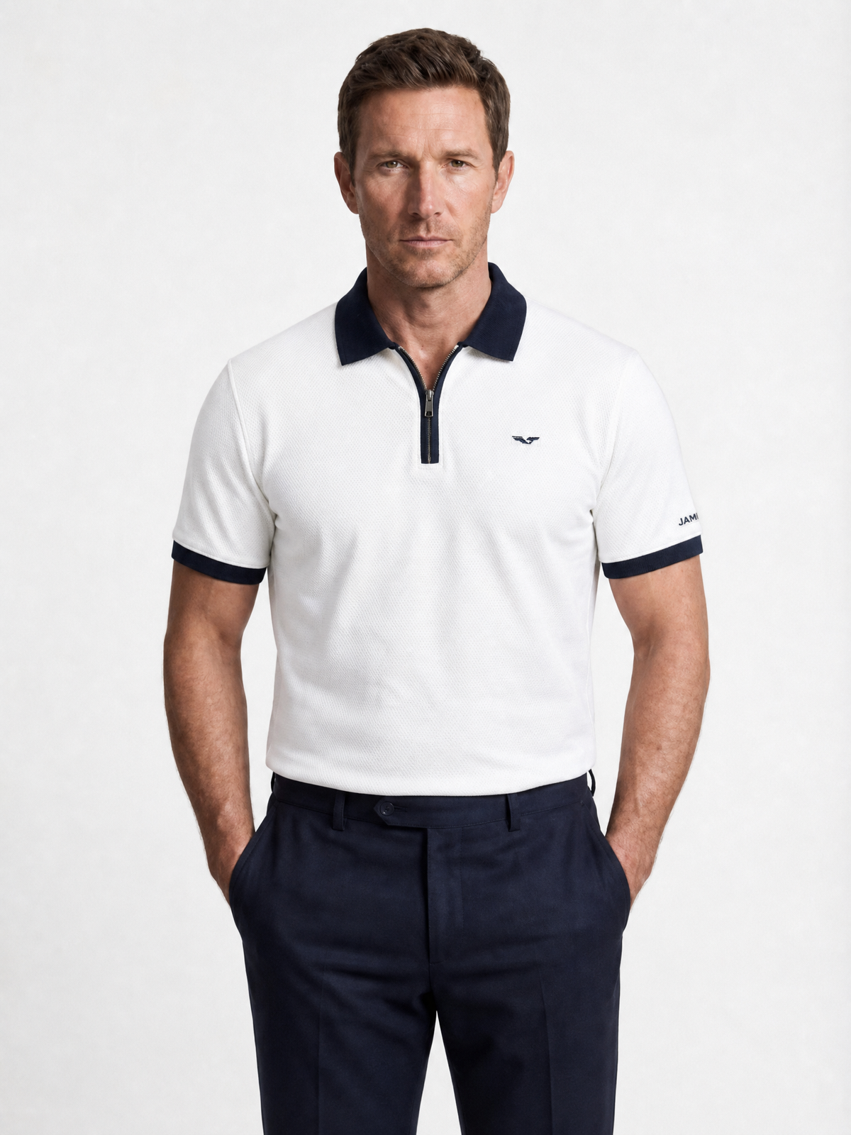 Polo Demi-zip - JS Cambridge