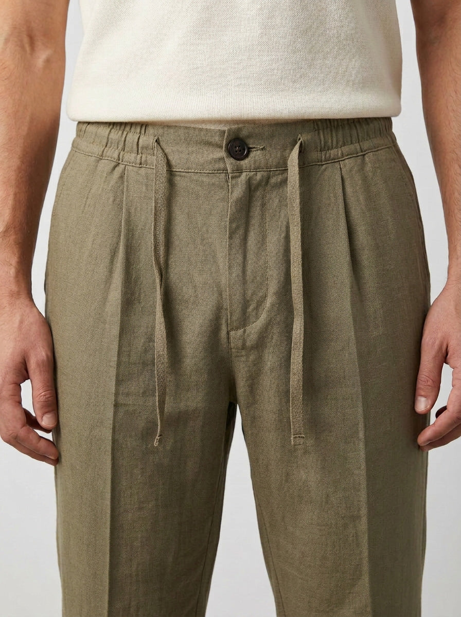 Pantalon En Lin Regular Fit - JS Linen