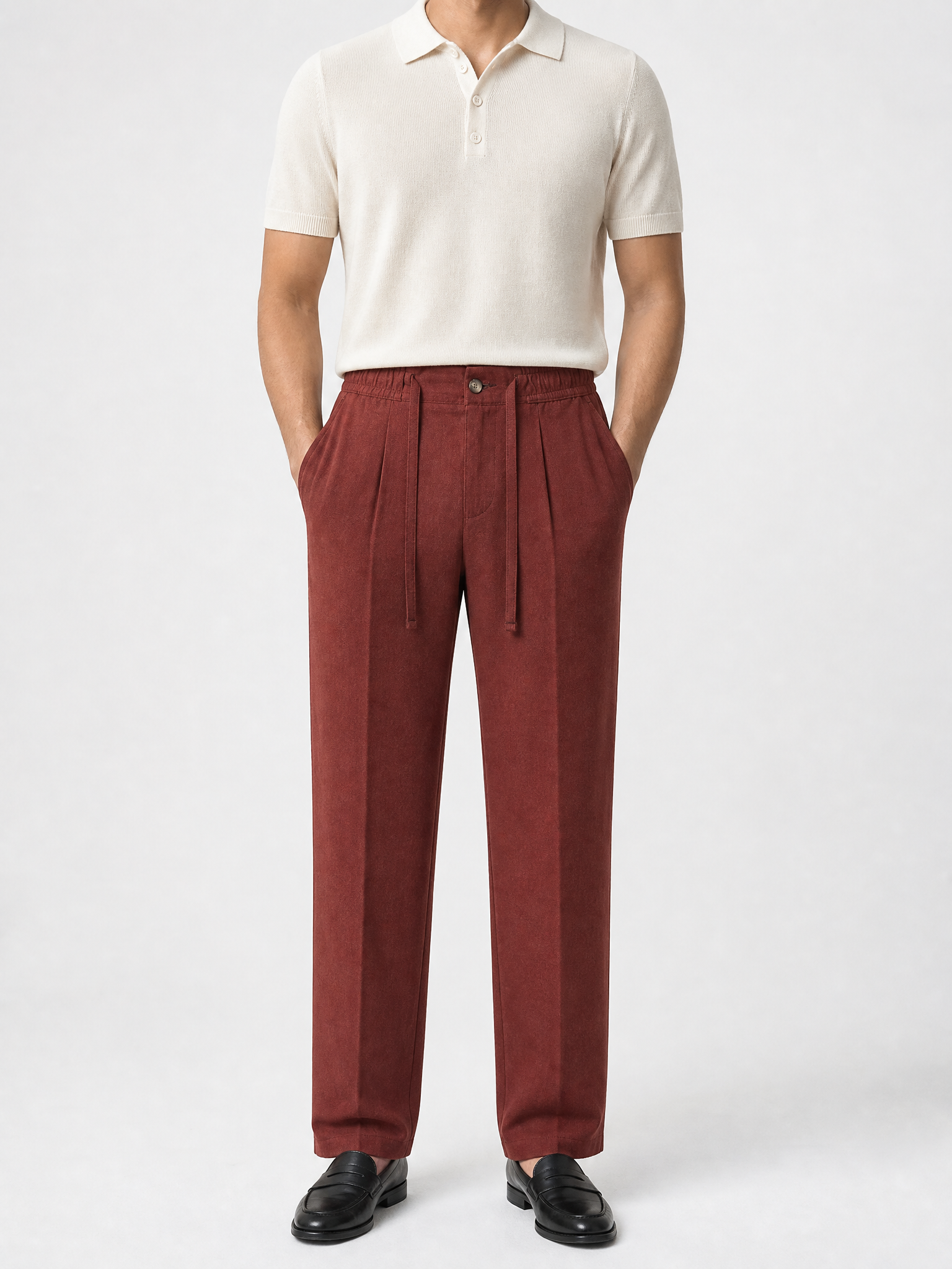 Ensemble - T-shirt JS Signature + Pantalon En Lin + Mule 100 % Daim (-15%)