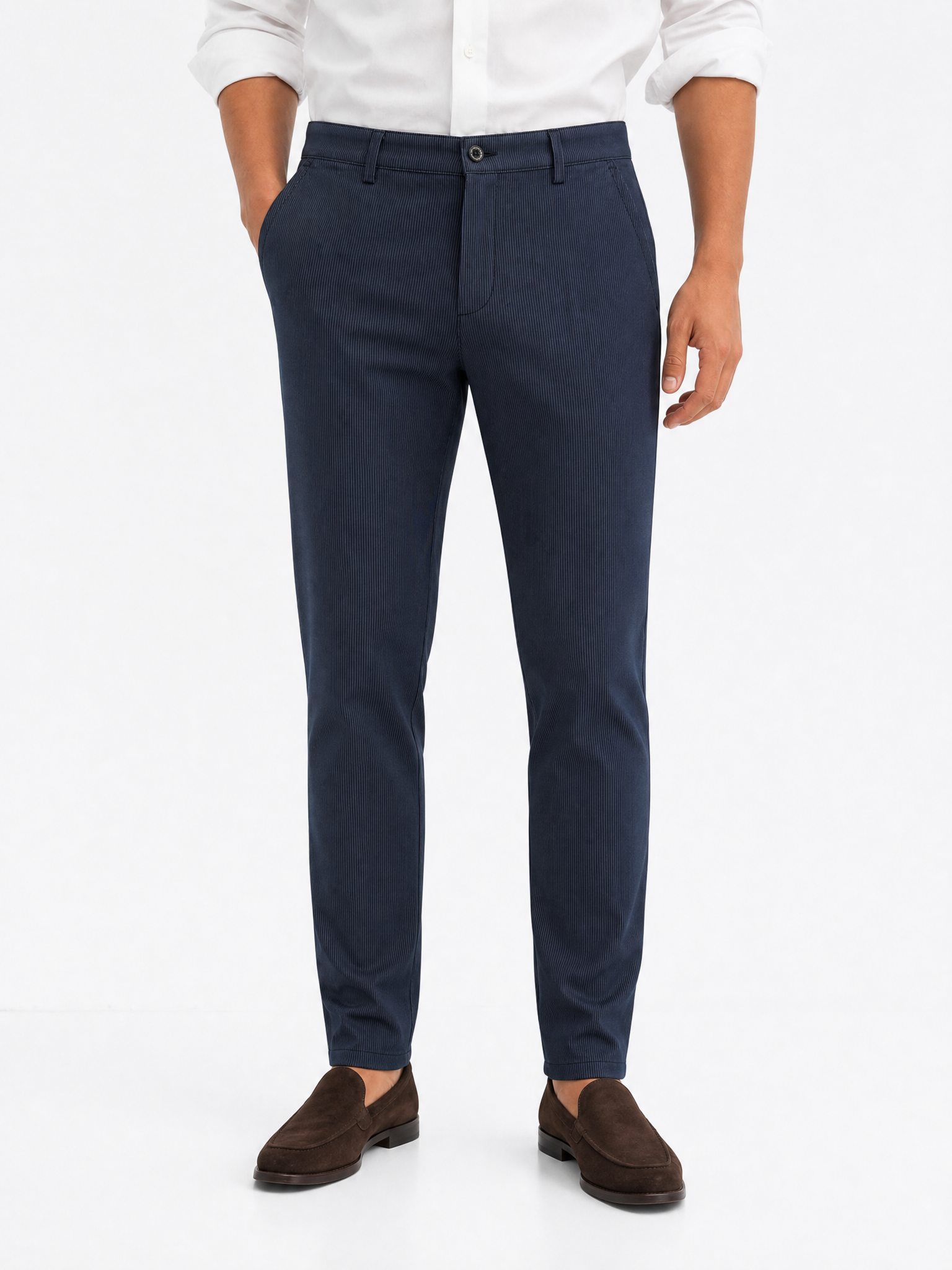 Pantalon Chino Rayé - JS Milano